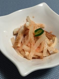 大根と竹輪のたらこ和え-レシピのメイン写真