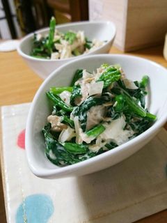 ツナマヨほうれん草-レシピのメイン写真