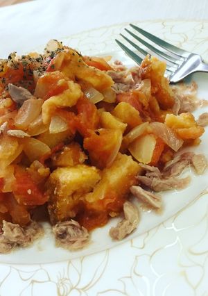 手作りトマトソースのパンでリゾット-レシピのメイン写真
