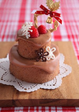 ベリーのクリスマスチョコケーキ-レシピのメイン写真