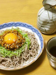 簡単!カレー納豆冷やしそば-レシピのメイン写真