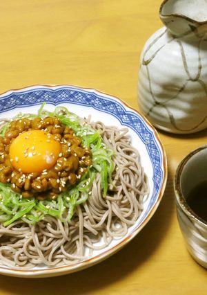 簡単！カレー納豆冷やしそば-レシピのメイン写真