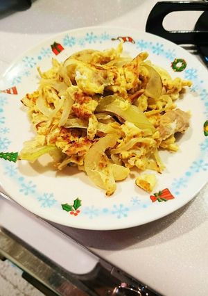 超簡単!玉ねぎ&ツナの卵炒め-レシピのメイン写真