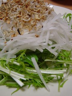 パリパリ!大根と水菜のじゃこサラダ-レシピのメイン写真