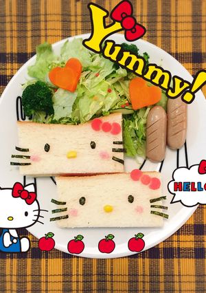 キティちゃんのサンドイッチ-レシピのメイン写真