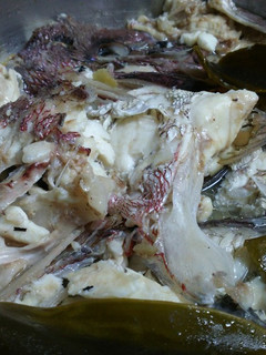 鯛アラの塩煮(出汁昆布使い)-レシピのメイン写真
