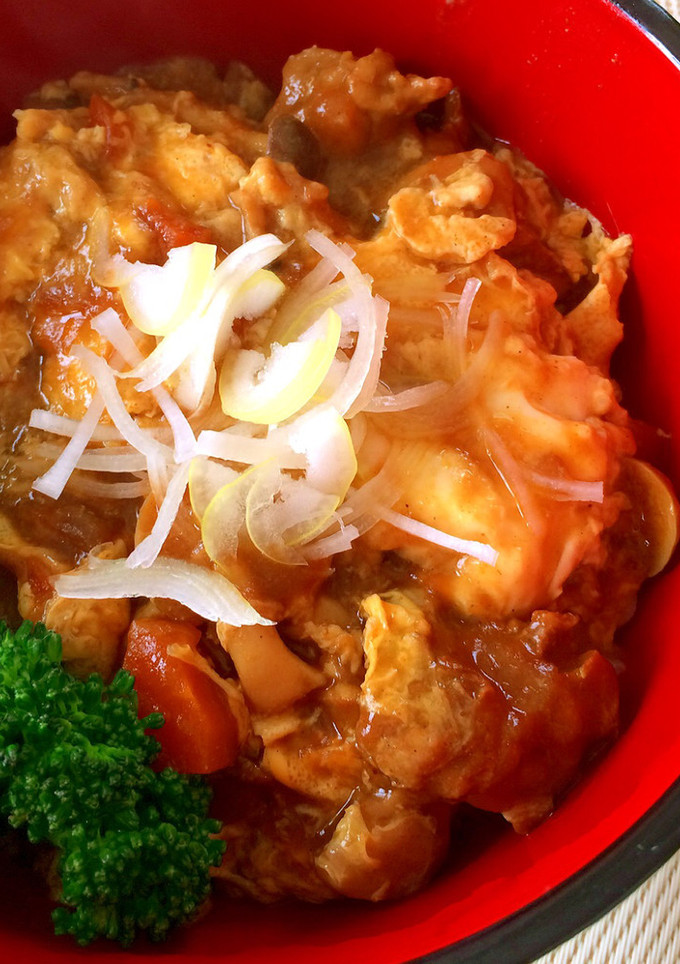 残りカレーでとろうまカレー丼♪-レシピのメイン写真