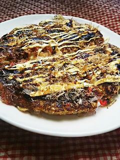 キャベツ半分!大量消費お好み焼き-レシピのメイン写真