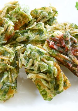 揚げ焼きで♪　桜海老と竹輪の磯辺揚げ☆-レシピのメイン写真