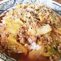 รูปของ ランチ☆ひき肉とキャベツのスープごはん