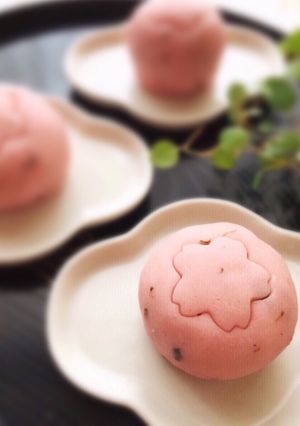 桜あんで練り切り-レシピのメイン写真