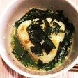 簡単朝ご飯♪焼きおにぎりわかめスープ