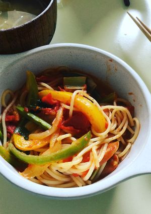 野菜たっぷりトマトスープパスタ♪-レシピのメイン写真