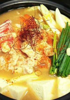 もつ鍋♪まろやか〜白味噌味-レシピのメイン写真