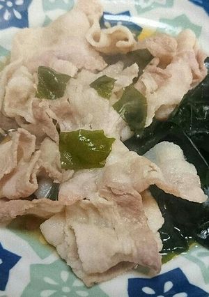 わかめと豚バラ さっと煮-レシピのメイン写真