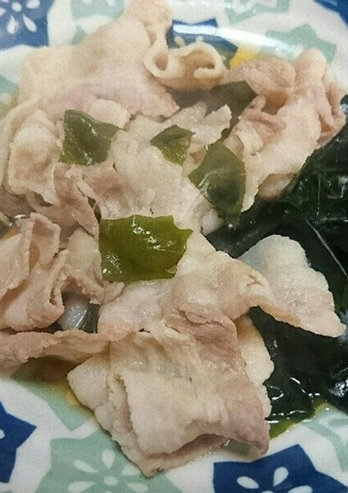 わかめと豚バラ さっと煮-レシピのメイン写真