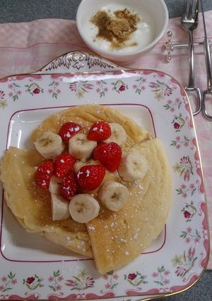 フルーツパンケーキ-レシピのメイン写真