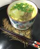 角寒天VSもずく海の食物繊維スープ