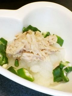 大根おろしとツナ★オクラの醤油あえ-レシピのメイン写真