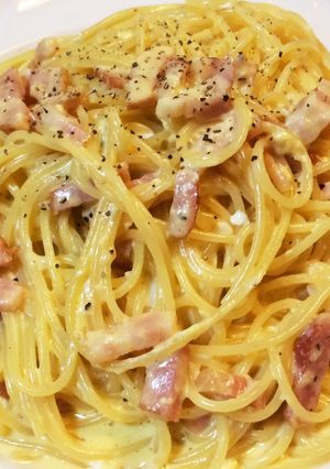 生クリーム不要！簡単濃厚カルボナーラ-レシピのメイン写真
