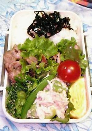 ◆豚塩焼き＆そら豆ツナマヨ弁当～♪◆-レシピのメイン写真