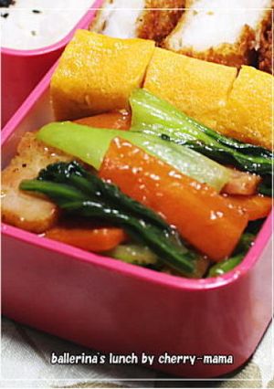 チンゲン菜とチャーシューの中華炒め-レシピのメイン写真