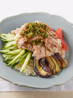 なすと豚肉の中華風そうめん-レシピのメイン写真