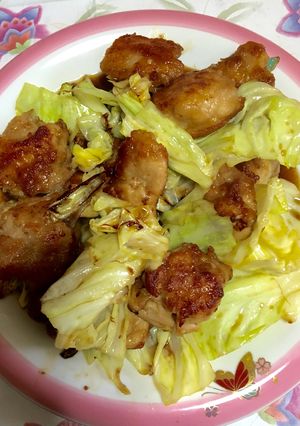 簡単な鶏もも肉とキャベツ甘酢炒め-レシピのメイン写真