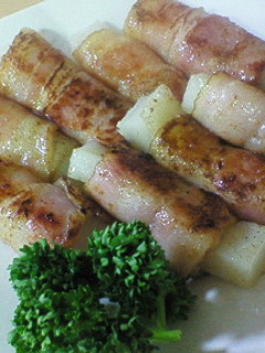 お餅余ってたら簡単もちベーコン巻き-レシピのメイン写真