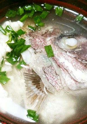 簡単、鯛のあら汁。-レシピのメイン写真