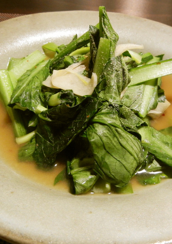 簡単！タイ料理「空芯菜の炒め」を小松菜で-レシピのメイン写真