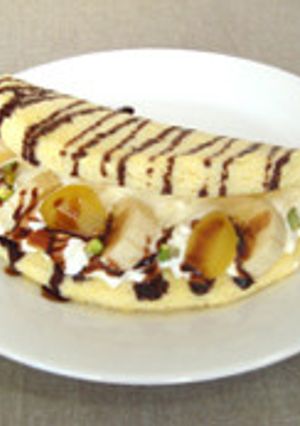 栗の入ったオムレツケーキ-レシピのメイン写真