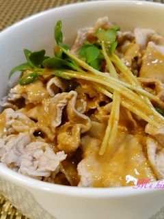 坦々豚シャブ丼-レシピのメイン写真