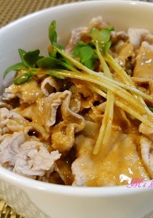 坦々豚シャブ丼-レシピのメイン写真