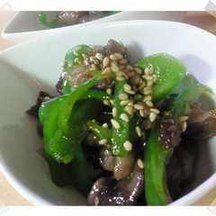 รูปของ すぐできる牛肉甘辛炒め