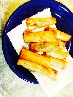 簡単巻くだけ 鶏ささみの梅しそ春巻き-レシピのメイン写真