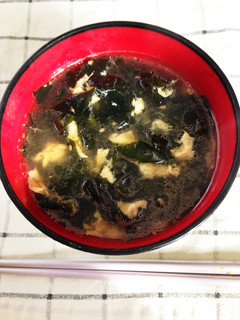 簡単☆焼肉のタレで卵とワカメの中華スープ-レシピのメイン写真