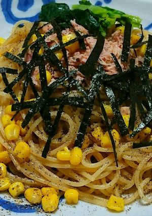 ツナとコーンのバター醤油パスタ-レシピのメイン写真