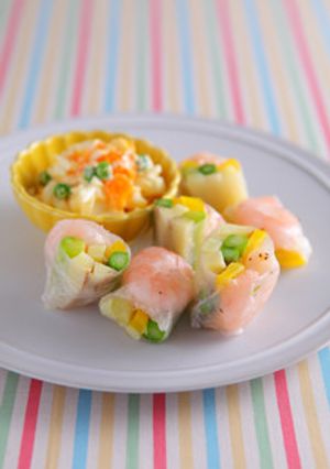 春野菜の生春巻き タルタルソース添え-レシピのメイン写真