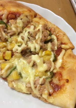 ツナとコーンの手作りpizza☆-レシピのメイン写真