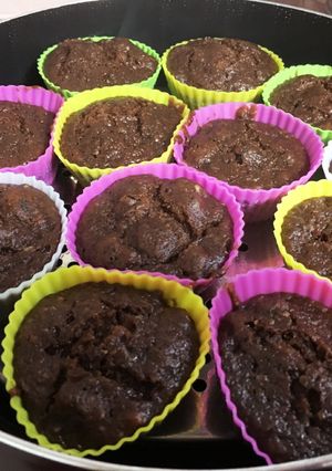 甘酒入りガトーショコラ風蒸しカップケーキ-レシピのメイン写真
