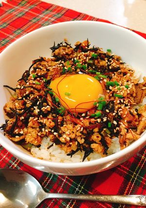 ひじき煮リメイク！簡単ヘルシービビンバ丼-レシピのメイン写真