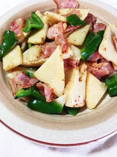 タケノコとベーコンのバター炒め-レシピのメイン写真