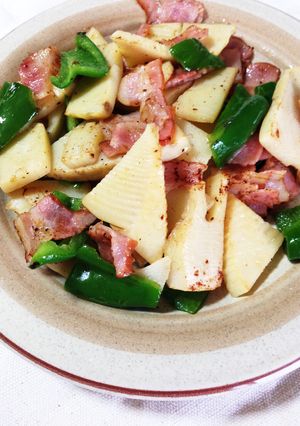 タケノコとベーコンのバター炒め-レシピのメイン写真