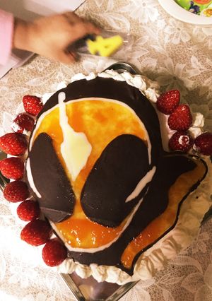 仮面ライダーゴースト☆ケーキ-レシピのメイン写真
