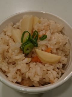 我が家のたけのこ炊き込みご飯!-レシピのメイン写真