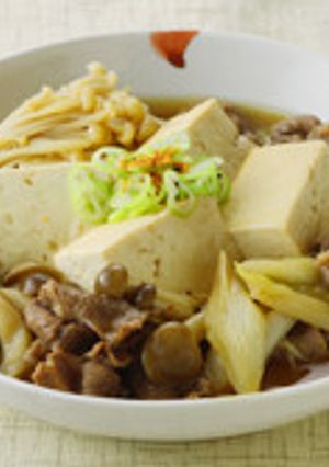 きのこ入り肉豆腐-レシピのメイン写真