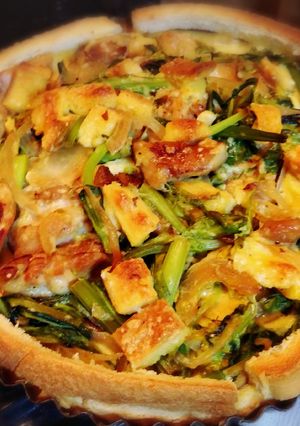 食パンで簡単♪菜の花のキッシュ(^o^)-レシピのメイン写真
