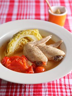 鶏手羽先の美肌トマト煮込み-レシピのメイン写真