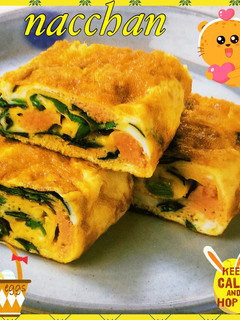 母の味…明太子とニラの卵焼き♡-レシピのメイン写真
